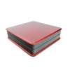 Teoman - Wooden Leather Coated Large Size Set Boxes 23x22cm