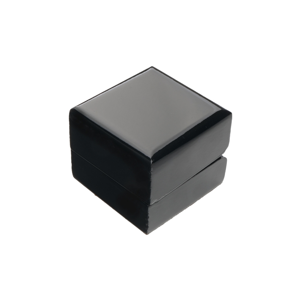 Enough - Wooden Ring Box 7x7cm