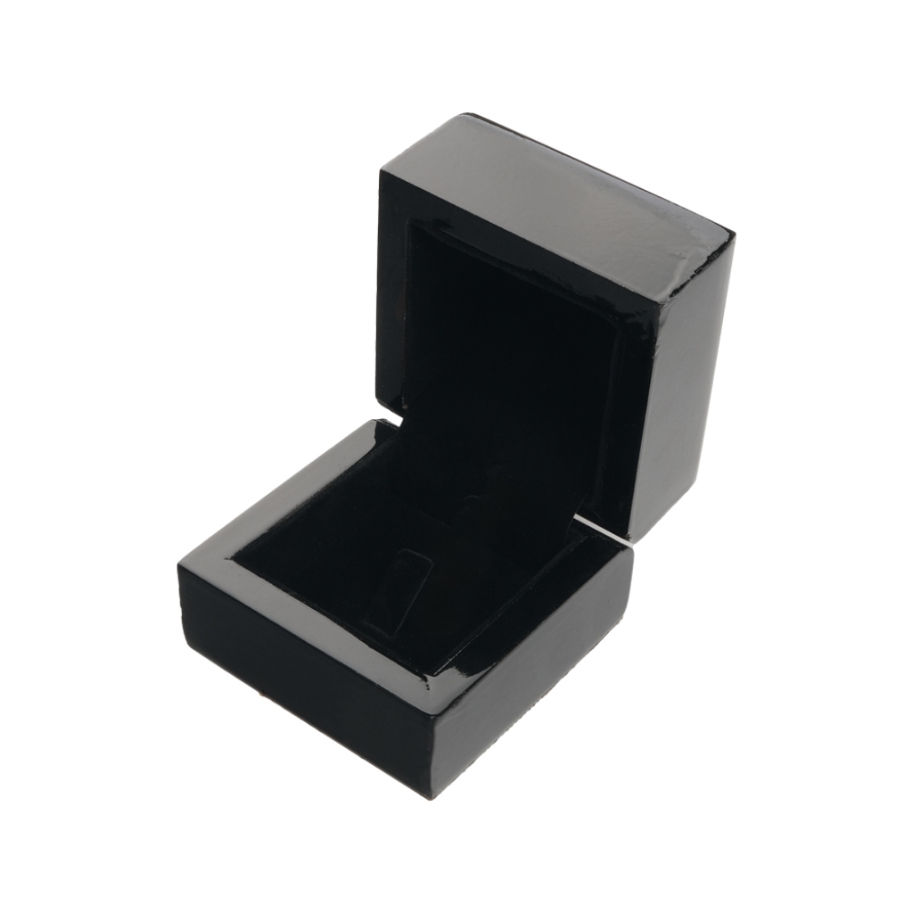 Enough - Wooden Ring Box 7x7cm